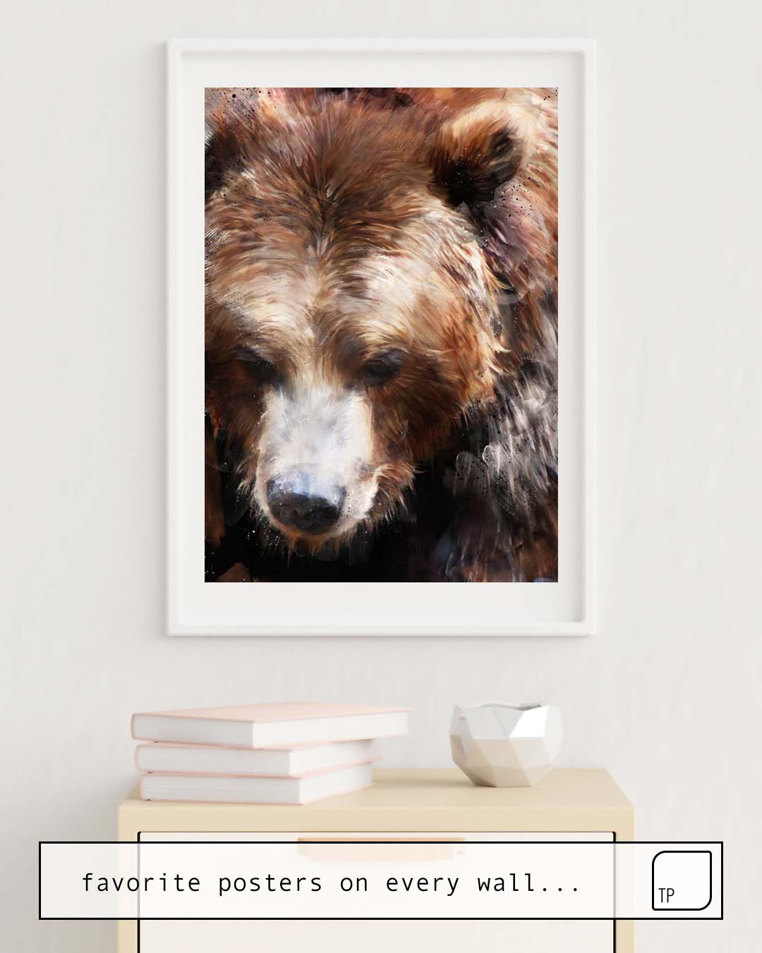 Poster | BEAR // GOLD by Amy Hamilton | TOPPOSTER